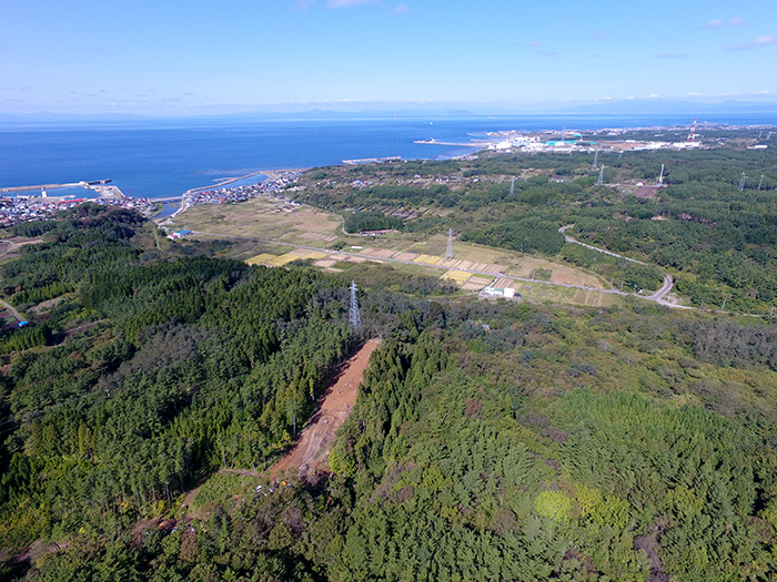 大間町焼畑(2)遺跡10月7日2枚目遺跡遠景