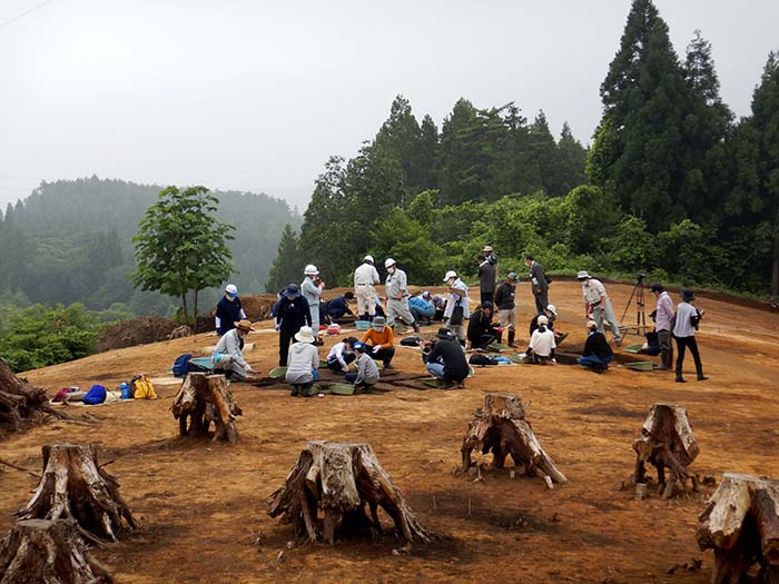 夏休みに考古学者になろうイベントの様子