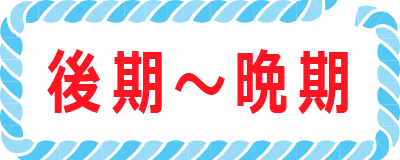 後期～晩期ボタン