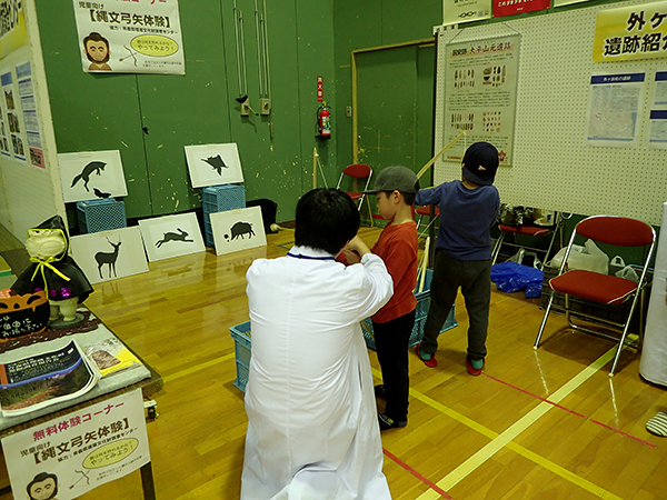 28日・模擬弓矢体験